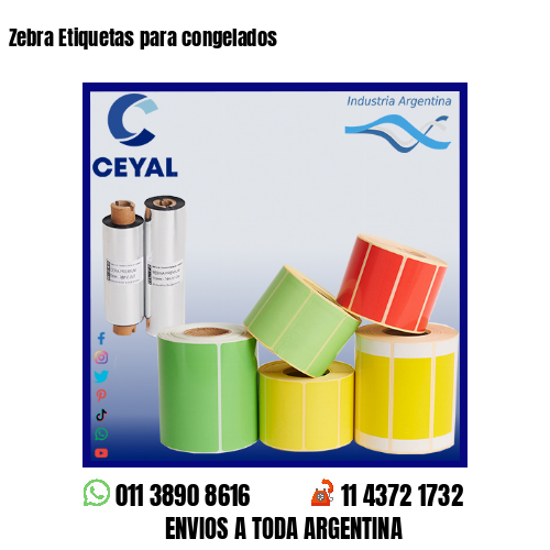Zebra Etiquetas para congelados