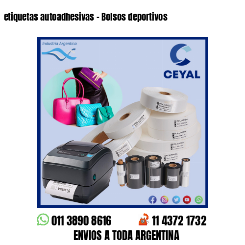 etiquetas autoadhesivas – Bolsos deportivos