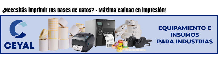 ¿Necesitás imprimir tus bases de datos? - Máxima calidad en impresión!