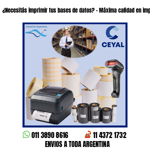 ¿Necesitás imprimir tus bases de datos? – Máxima calidad en impresión!