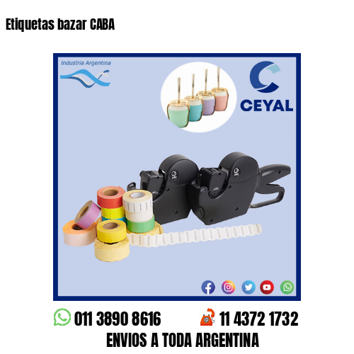 Etiquetas bazar CABA