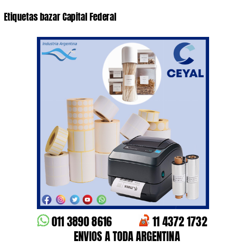 Etiquetas bazar Capital Federal