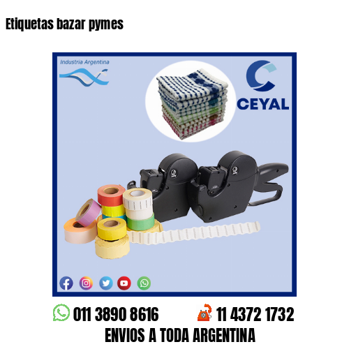 Etiquetas bazar pymes