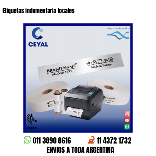 Etiquetas indumentaria locales