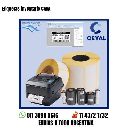 Etiquetas inventario CABA