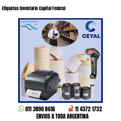Etiquetas inventario Capital Federal