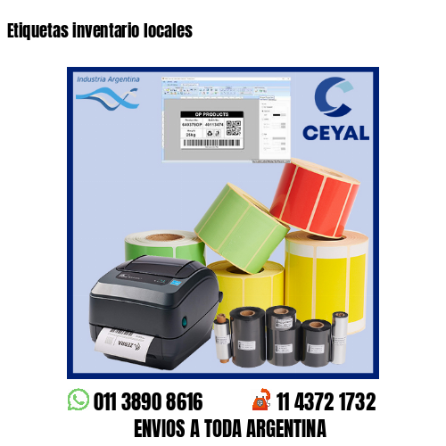 Etiquetas inventario locales