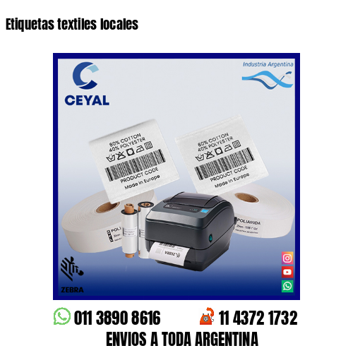 Etiquetas textiles locales