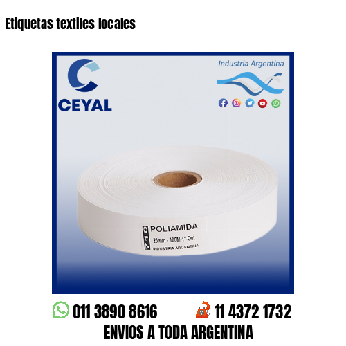 Etiquetas textiles locales