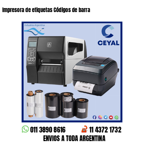 Impresora de etiquetas Códigos de barra