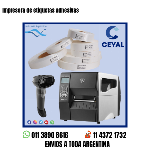 Impresora de etiquetas adhesivas
