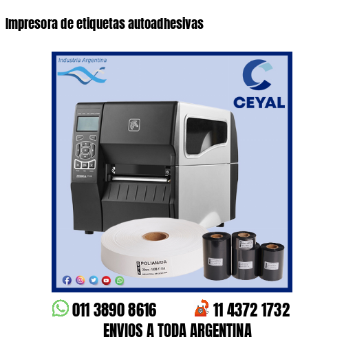 Impresora de etiquetas autoadhesivas