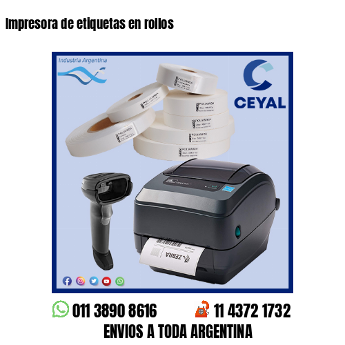 Impresora de etiquetas en rollos