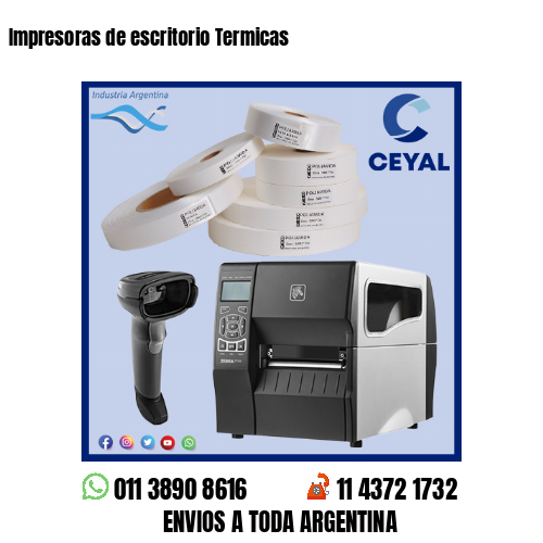 Impresoras de escritorio Termicas