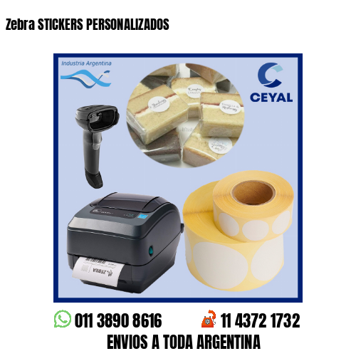 Zebra STICKERS PERSONALIZADOS