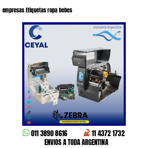 empresas Etiquetas ropa bebes