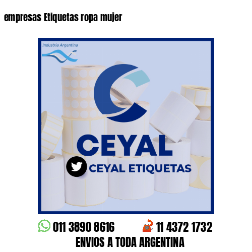 empresas Etiquetas ropa mujer