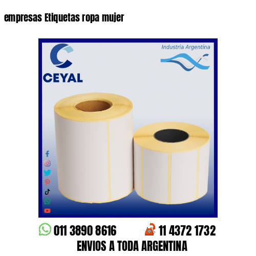 empresas Etiquetas ropa mujer