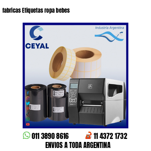 fabricas Etiquetas ropa bebes