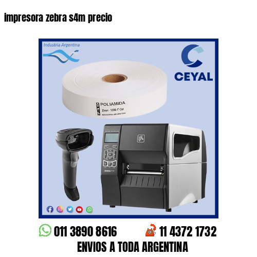 impresora zebra s4m precio
