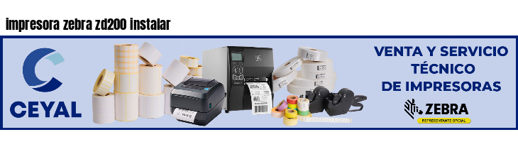 impresora zebra zd200 instalar