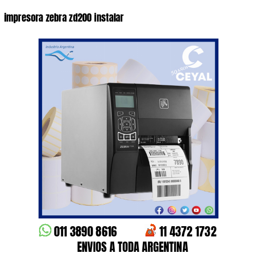 impresora zebra zd200 instalar