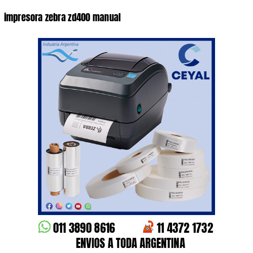 impresora zebra zd400 manual
