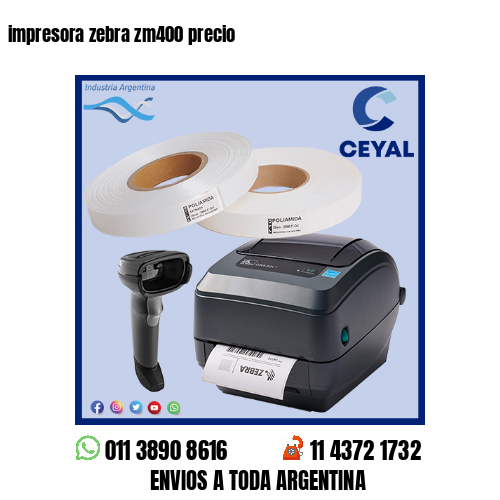 impresora zebra zm400 precio
