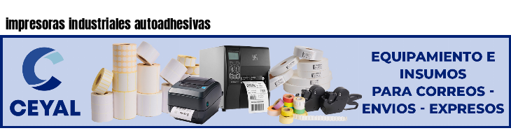 impresoras industriales autoadhesivas
