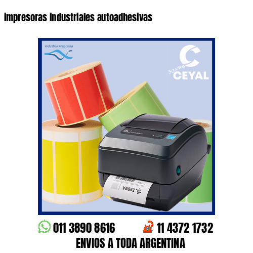 impresoras industriales autoadhesivas