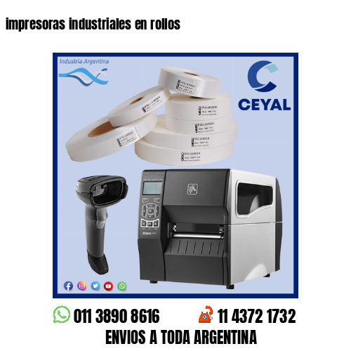 impresoras industriales en rollos