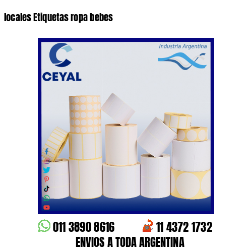 locales Etiquetas ropa bebes