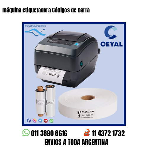 máquina etiquetadora Códigos de barra