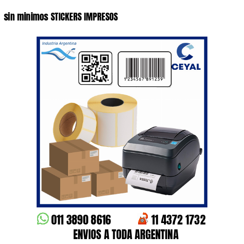 sin minimos STICKERS IMPRESOS