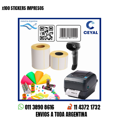 x100 STICKERS IMPRESOS