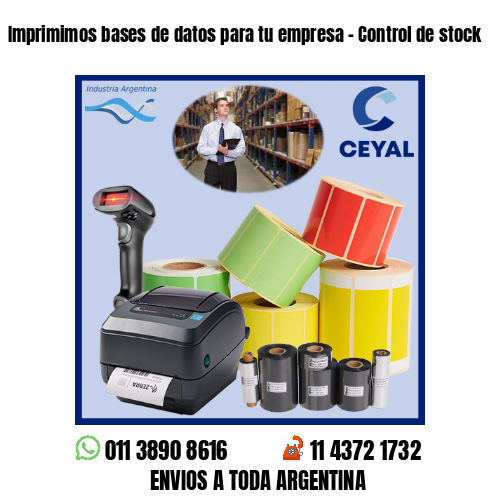Imprimimos bases de datos para tu empresa – Control de stock