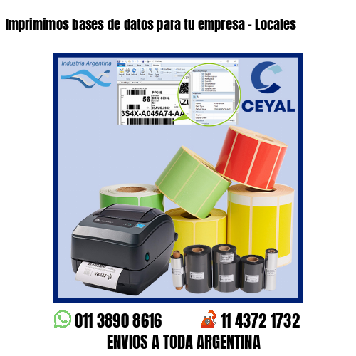 Imprimimos bases de datos para tu empresa – Locales