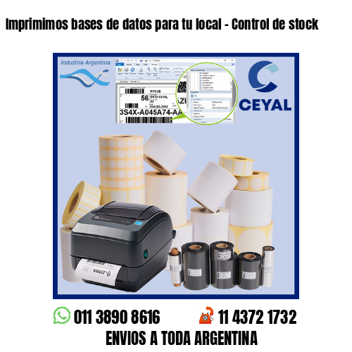 Imprimimos bases de datos para tu local – Control de stock