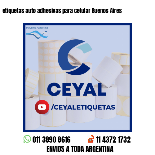 etiquetas auto adhesivas para celular Buenos Aires