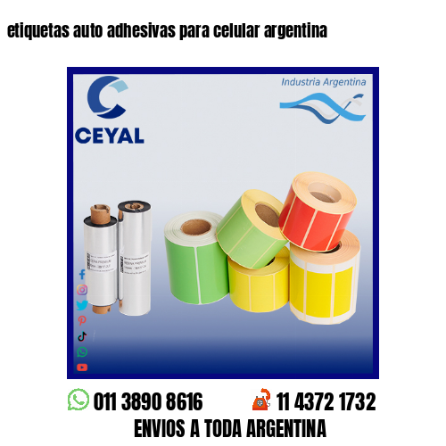 etiquetas auto adhesivas para celular argentina
