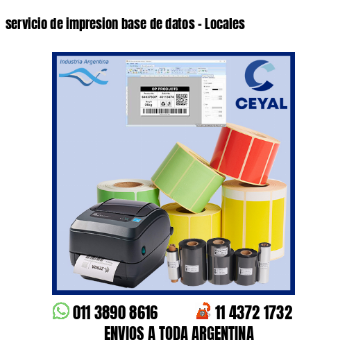 servicio de impresion base de datos – Locales