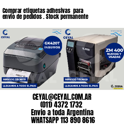 Comprar etiquetas adhesivas  para envío de pedidos . Stock permanente