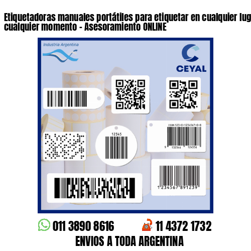 Etiquetadoras manuales portátiles para etiquetar en cualquier lugar y en cualquier momento - Asesoramiento ONLINE