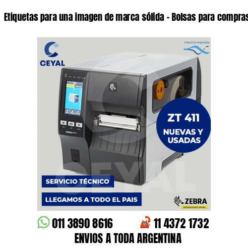 Etiquetas para una imagen de marca sólida – Bolsas para compras electrónicas