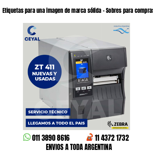 Etiquetas para una imagen de marca sólida – Sobres para compras electrónicas