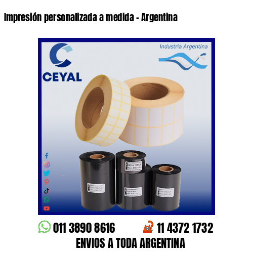 Impresión personalizada a medida – Argentina