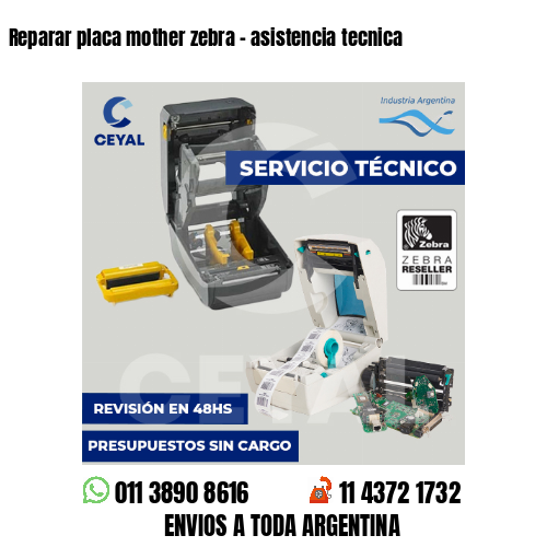 Reparar placa mother zebra – asistencia tecnica