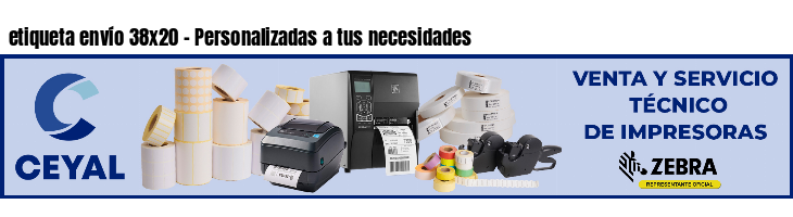 etiqueta envío 38x20 - Personalizadas a tus necesidades