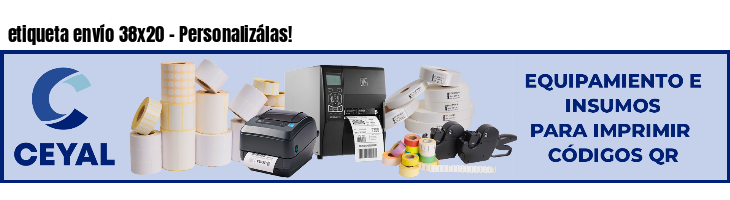 etiqueta envío 38x20 - Personalizálas!