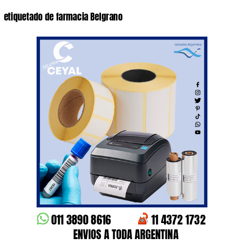 etiquetado de farmacia Belgrano